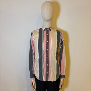 Forever 21 Men’s Striped Long Sleeve Button Down Shirt - NWT - Small